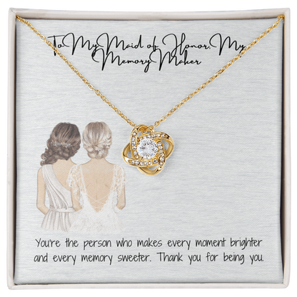 Memory Maker Love Knot Necklace