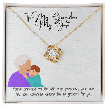 Love Knot Necklace for Grandma