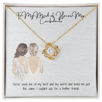 Confidence Love Knot Necklace