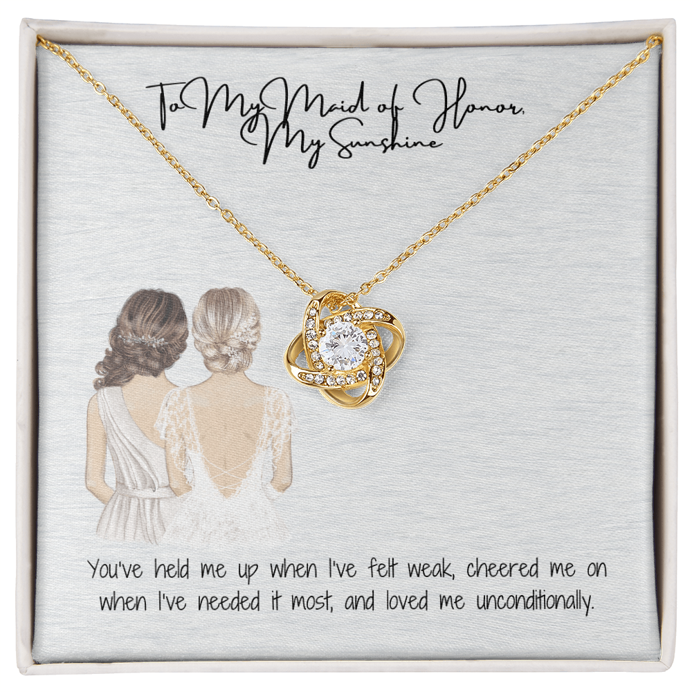 Sunshine Love Knot Necklace