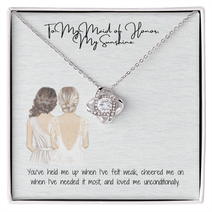 Sunshine Love Knot Necklace