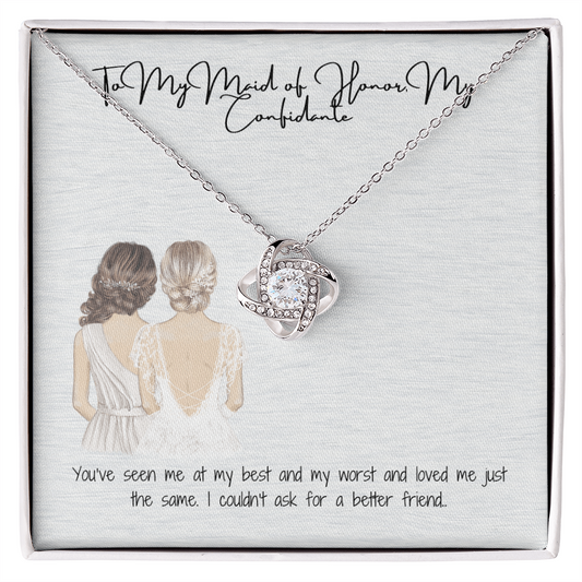 Confidence Love Knot Necklace