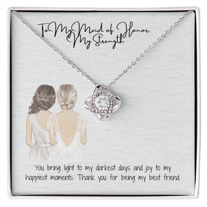 Strength Love Knot Necklace