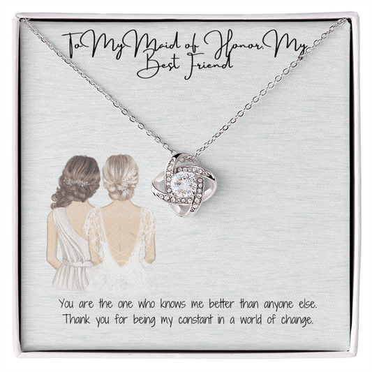 Best Friend Love Knot Necklace