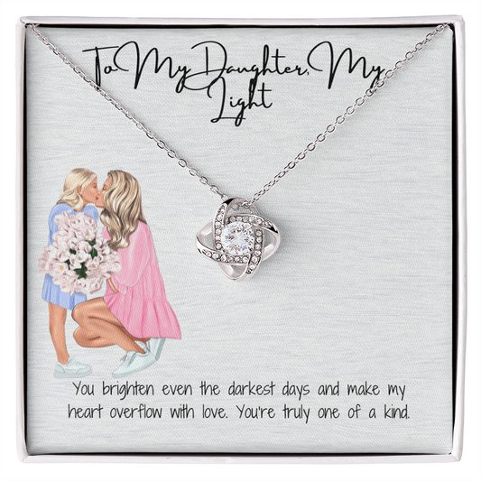 An Unbreakable Bond  Love Knot Necklace for Daughter