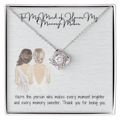 Memory Maker Love Knot Necklace