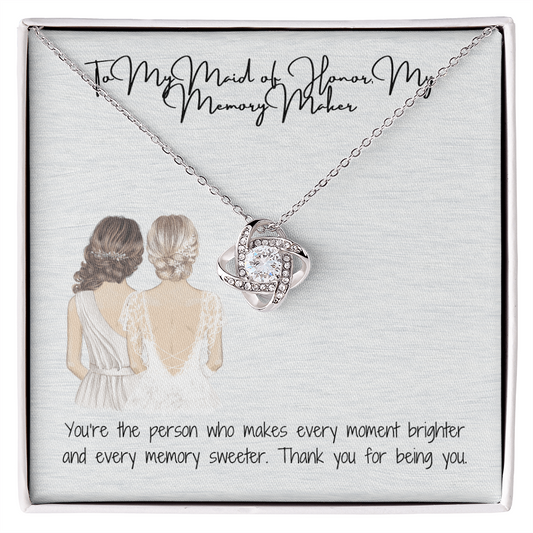 Memory Maker Love Knot Necklace