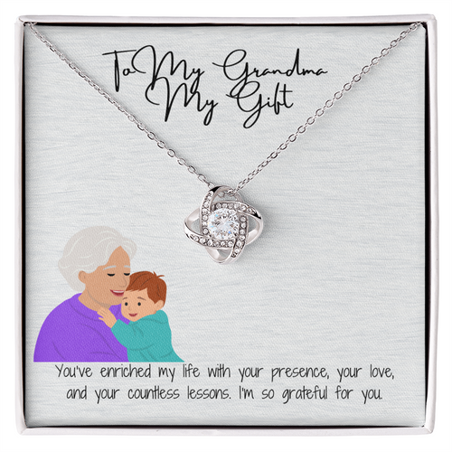 Love Knot Necklace for Grandma