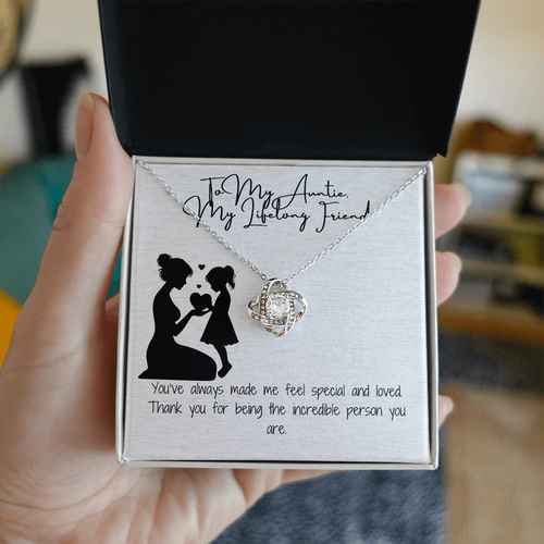 Lifelong Friend Auntie Love Knot Necklace