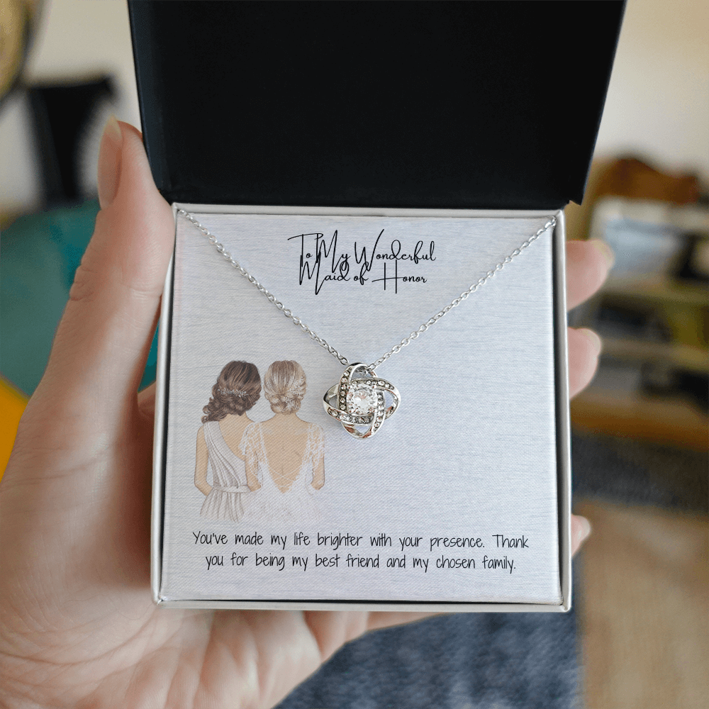 Wonderful Maid Of Owner Love Knot Necklace