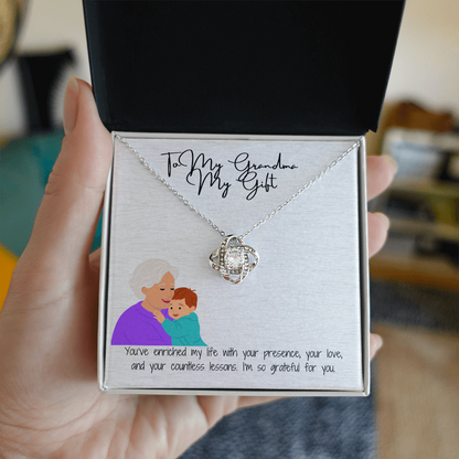 Love Knot Necklace for Grandma