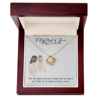 Cheerleader Love Knot Necklace