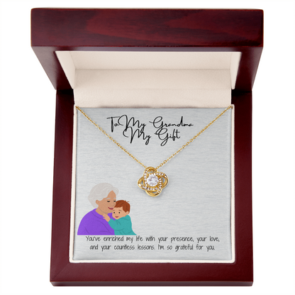 Love Knot Necklace for Grandma