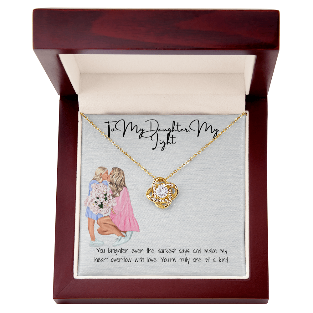 An Unbreakable Bond  Love Knot Necklace for Daughter