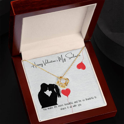 The Perfect Valentine - Pendant & Loving Message Card
