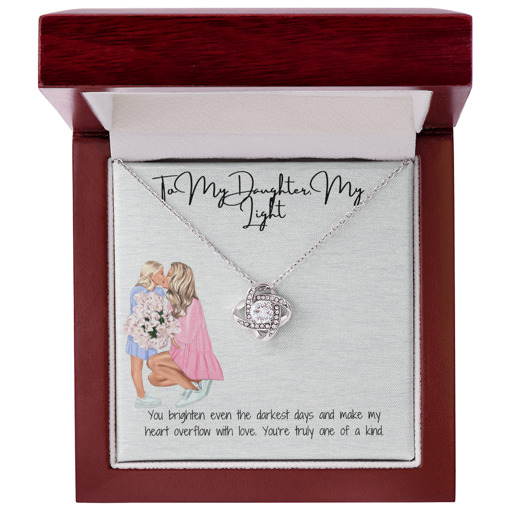An Unbreakable Bond  Love Knot Necklace for Daughter