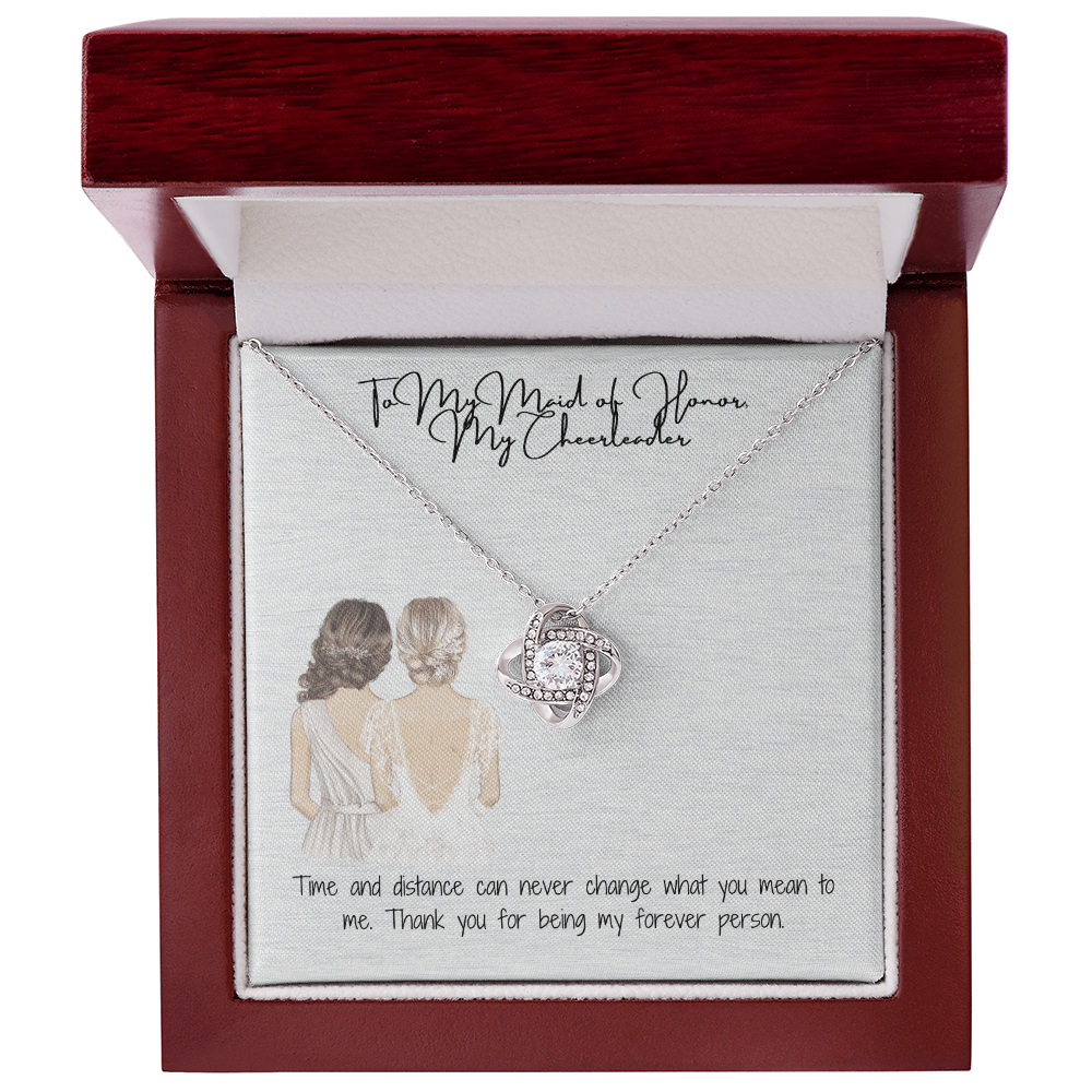 Cheerleader Love Knot Necklace