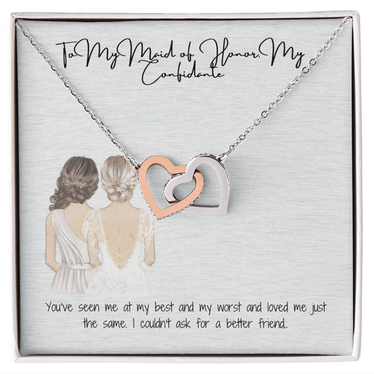 My Confidence Interlocking Hearts Necklace