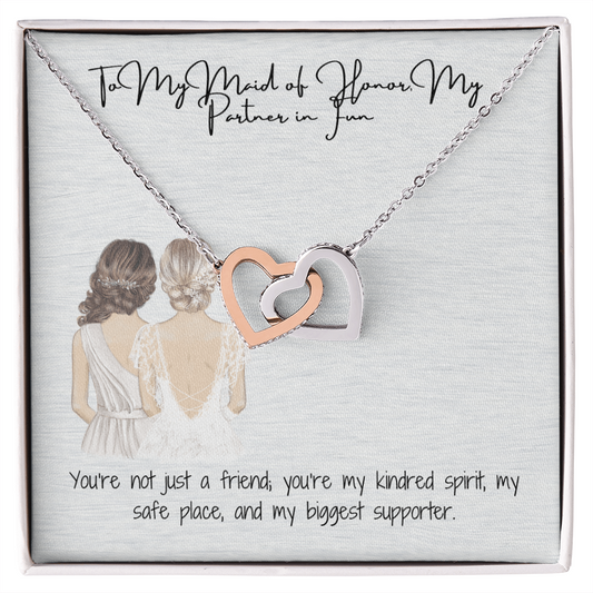 Partner In Fun Interlocking Hearts Necklace