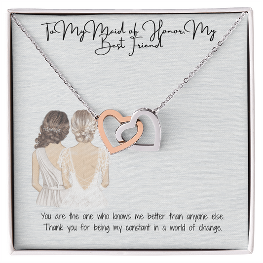 Best Friend Interlocking Hearts Necklace