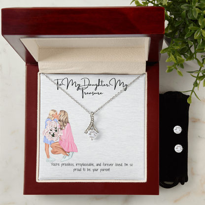 Radiant Grace  Alluring Beauty Necklace & Earring Set