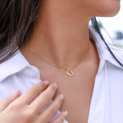 Minimal Heart Necklace – Everyday Elegance