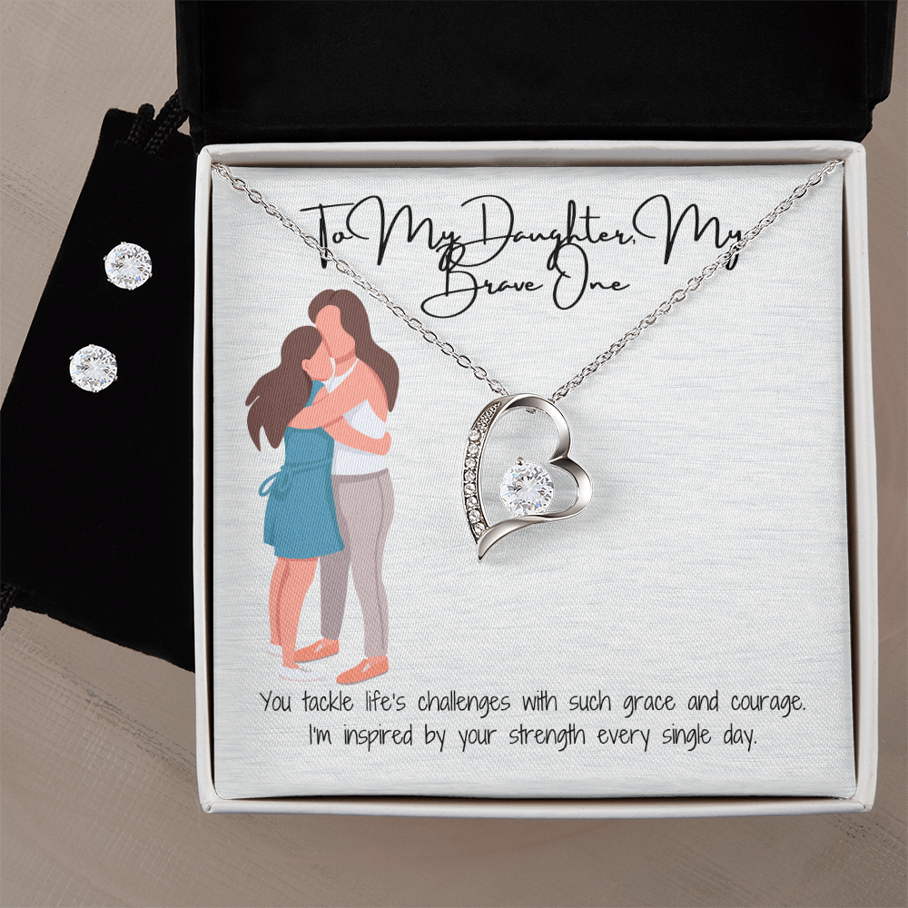 Timeless Elegance  Forever Love Necklace & Earring Set