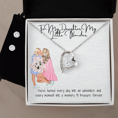 A Dazzling Expression of Love  Forever Love Necklace & Earring Set