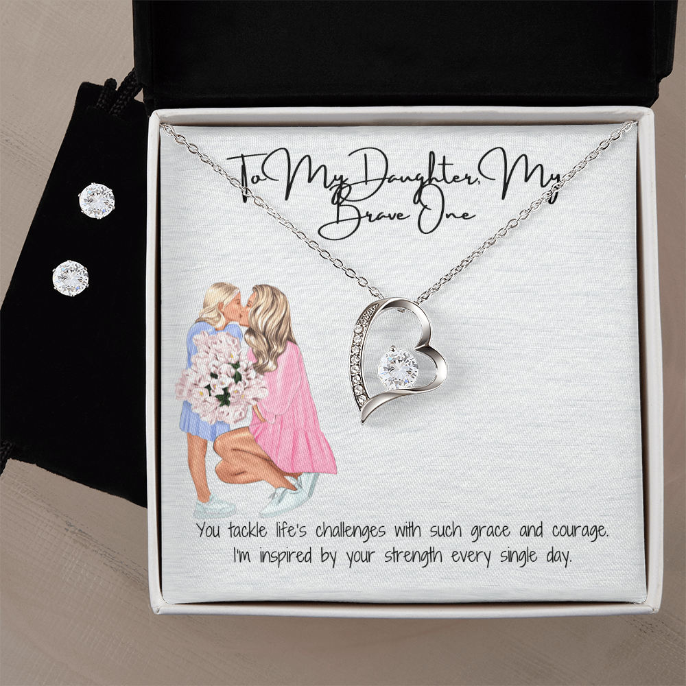 Timeless Devotion  Forever Love Necklace & Earring Set