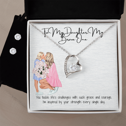 Timeless Devotion  Forever Love Necklace & Earring Set