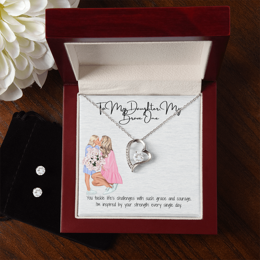 Timeless Devotion  Forever Love Necklace & Earring Set