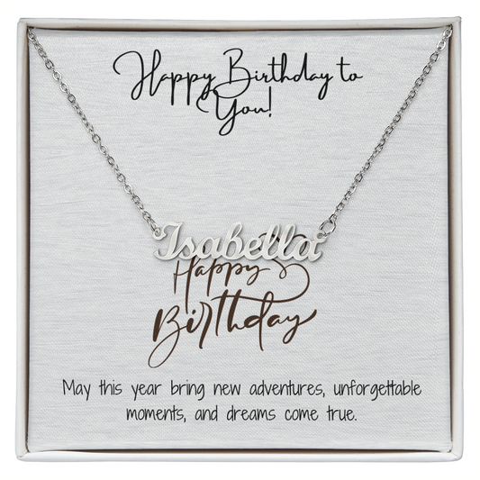 Radiant Happy Birthday Pendant