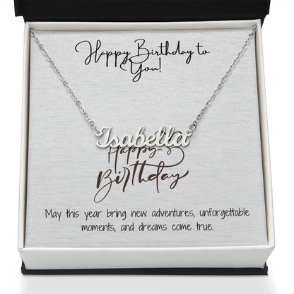 Radiant Happy Birthday Pendant