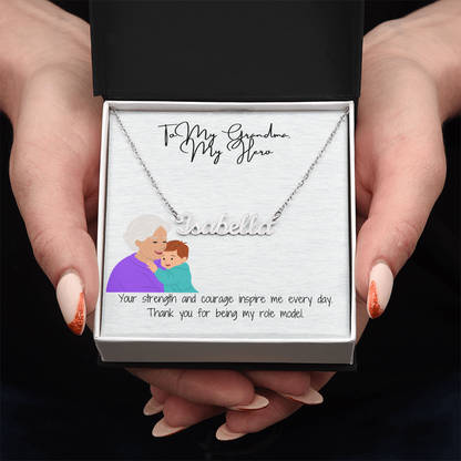 "Timeless Custom Name Necklace" A Personal Touch for Grandma