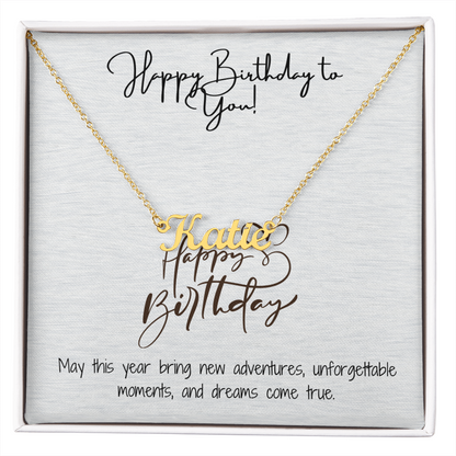 Radiant Happy Birthday Pendant