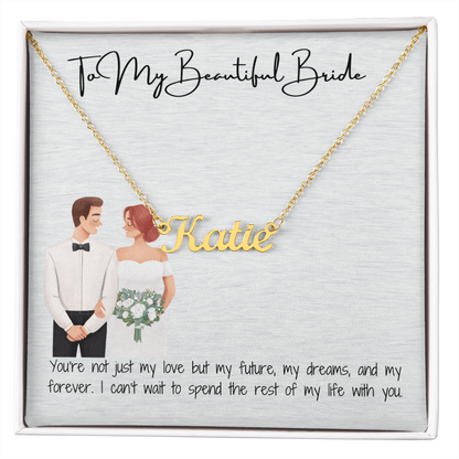 Beautiful bride pendant