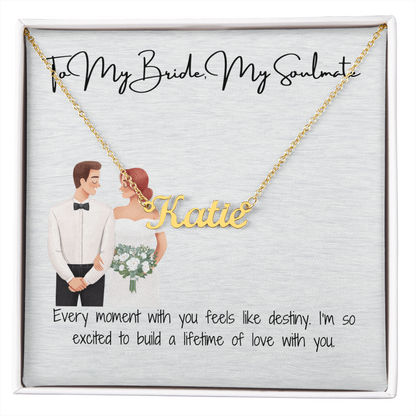 Bride to be necklace