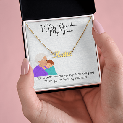 "Timeless Custom Name Necklace" A Personal Touch for Grandma