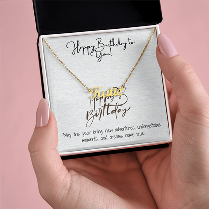 Radiant Happy Birthday Pendant