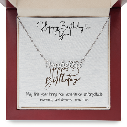 Radiant Happy Birthday Pendant