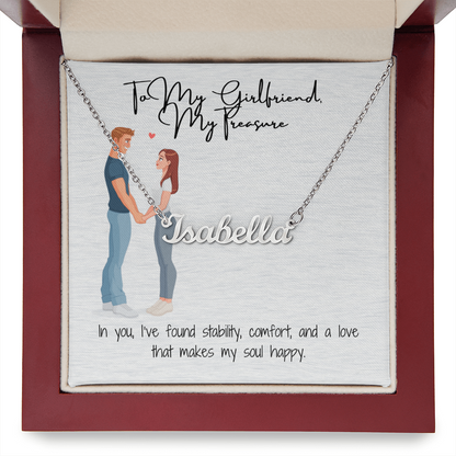 My Treasure Girlfriend Custom Name Necklace
