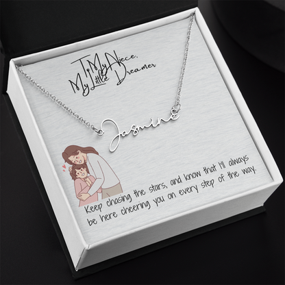 Little Dream Niece Signature Name Necklace
