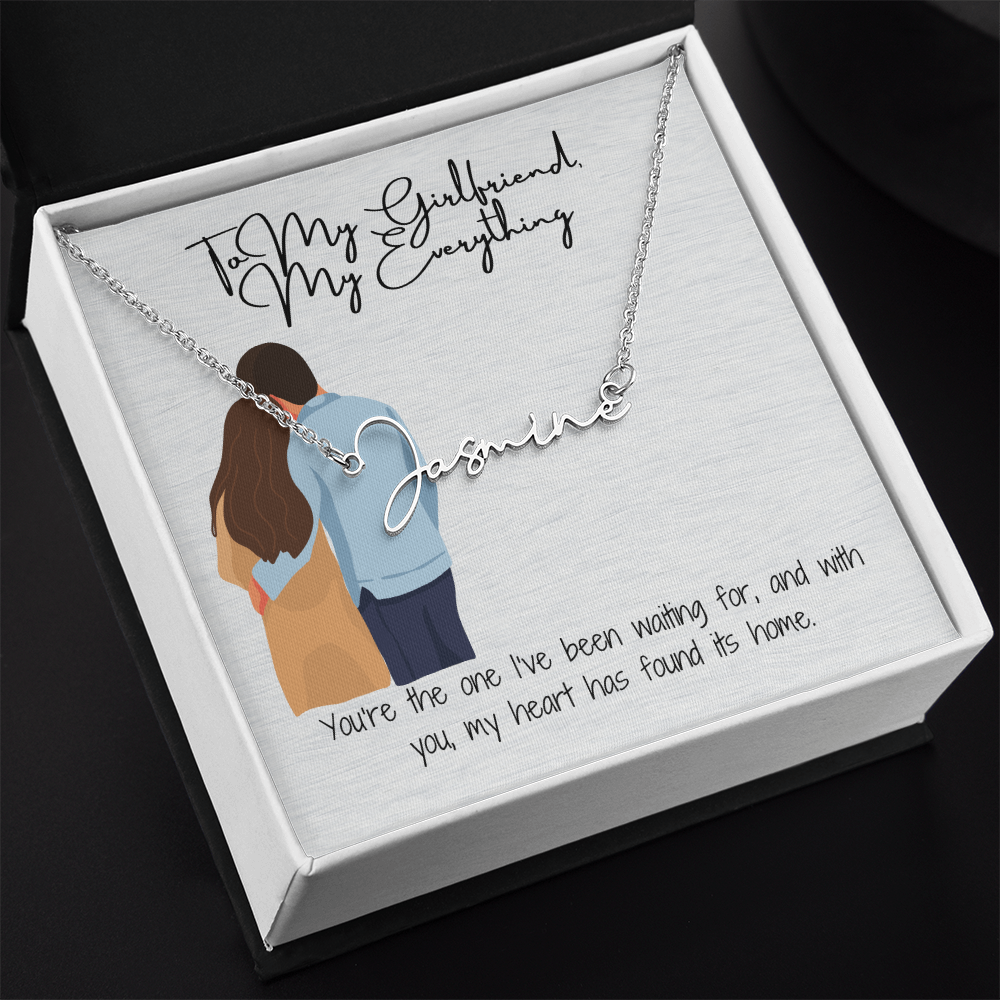 My Everything Girlfriend Name Necklace