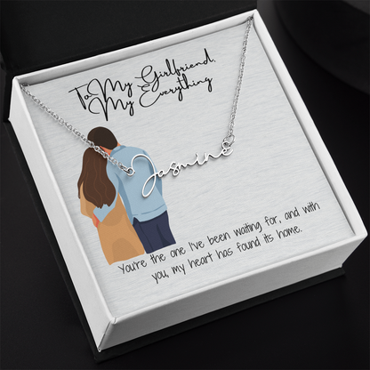 My Everything Girlfriend Name Necklace