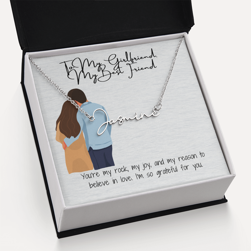 My Bestfriend Girlfriend Name Necklace