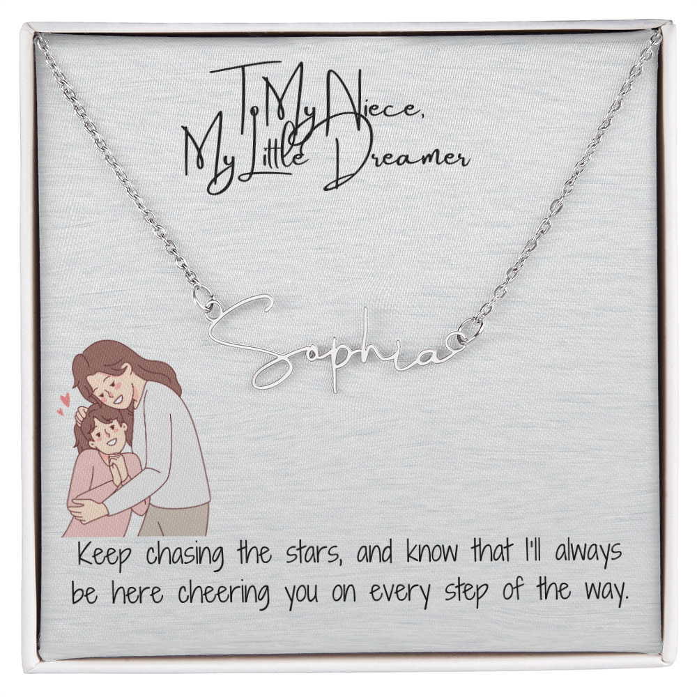 Little Dream Niece Signature Name Necklace
