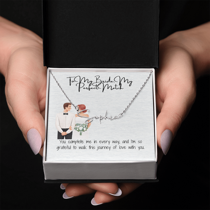 perfect bride to be necklace