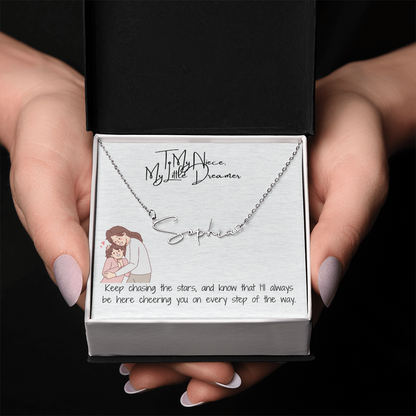 Little Dream Niece Signature Name Necklace