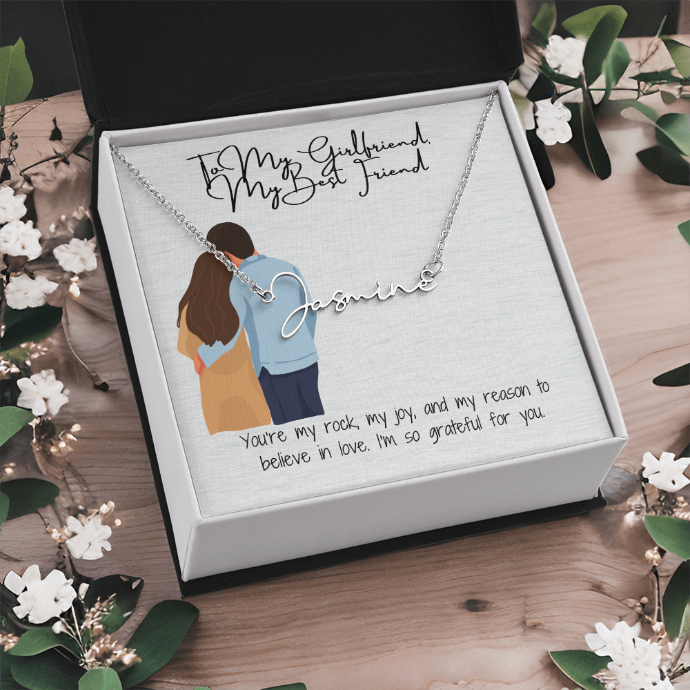 My Bestfriend Girlfriend Name Necklace