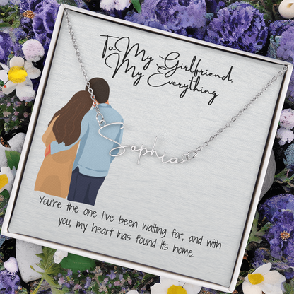 My Everything Girlfriend Name Necklace